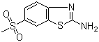 2-Amino-6-methylsulfonylbenzothiazole molecular structure (CAS 17557-67-4)