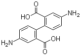 4,4'-Diamino-[1,1'-biphenyl]-2,2'-dicarboxylic acid molecular structure (CAS 17557-76-5)