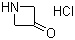 structure of CAS# 17557-84-5, 3-Azetidinone hydrochloride