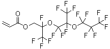 1H,1H-2,5-Di(trifluoromethyl)-3,6-dioxaundecafluorononanol acrylate molecular structure (CAS 17559-01-2)