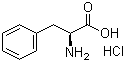 structure of CAS# 17585-69-2, L-Phenylalanine hydrochloride;3-Phenyl-L-alanine hydrochloride