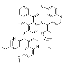 结构式 CAS# 176298-44-5, 1,4-二(双氢奎尼丁)蒽醌