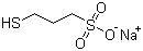 structure of CAS# 17636-10-1, Sodium 3-mercaptopropanesulphonate;3-Mercapto-1-propanesulfonic acid sodium salt; MPS