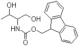 结构式 CAS# 176380-53-3, 2-(N-Fmoc)-氨基-1,3-丁二醇; N-alpha-(9-芴甲氧羰酰基)-L-苏氨醇