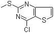 4-Chloro-2-(methylthio)thieno[3,2-d]pyrimidine molecular structure (CAS 176530-47-5)