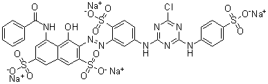 C.I. Reactive Red 4 molecular structure (CAS 17681-50-4)