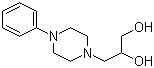 structure of CAS# 17692-31-8, Dropropizine;3-(4-Phenyl-1-piperazinyl)-1,2-propanediol