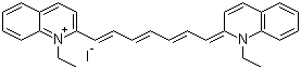 1,1'-Diethyl-2,2'-quinotricarbocyanine iodide molecular structure (CAS 17695-32-8)