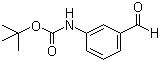 结构式 CAS# 176980-36-2, 3-(叔丁氧羰基氨基)苯甲醛