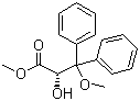 structure of CAS# 177036-78-1, (S)-2-Hydroxy-3-methoxy-3,3-diphenylpropionic acid methyl ester
