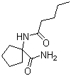 1-(Pentanoylamino)cyclopentanecarboxamide molecular structure (CAS 177219-40-8)