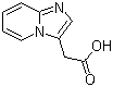 结构式 CAS# 17745-04-9, 咪唑并[1,2-a]吡啶-3-乙酸