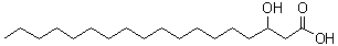 3-Hydroxystearic acid molecular structure (CAS 17773-30-7)