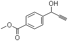 4-(1-羟基-2-丙炔基)苯甲酸甲酯分子结构 (CAS 178110-08-2)