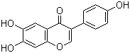 structure of CAS# 17817-31-1, 6,7,4'-Trihydroxyisoflavone;6,7-Dihydroxy-3-(4-hydroxyphenyl)-4H-chromen-4-one