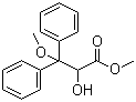 结构式 CAS# 178306-47-3, 2-羟基-3-甲氧基-3,3-二苯基丙酸甲酯