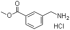 结构式 CAS# 17841-68-8, 3-氨甲基苯甲酸甲酯盐酸盐; 3-(氨甲基)苯甲酸甲酯盐酸盐