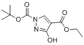 structure of CAS# 178424-17-4, 1-tert-butyl 4-ethyl 3-hydroxy-1H-pyrazole-1,4-dicarboxylate
