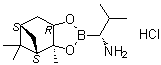 结构式 CAS# 178455-04-4, (3aS,4S,6S,7aR)-六氢-3a,5,5-三甲基-alpha-[(1R)-异丙基]-4,6-甲桥-1,3,2-苯并二氧硼杂环戊烷-2-甲胺盐酸盐