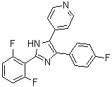 4-[2-(2,6-Difluorophenyl)-4-(4-fluorophenyl)-1H-imidazol-5-yl]pyridine molecular structure (CAS 1784751-18-3)