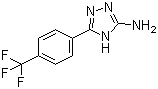 5-(4-(Trifluoromethyl)phenyl)-4H-1,2,4-triazol-3-amine molecular structure (CAS 178556-79-1)