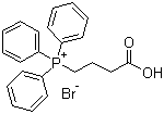 结构式 CAS# 17857-14-6, (3-羧丙基)三苯基溴化膦