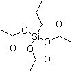 丙基三乙酰氧基硅烷分子结构 (CAS 17865-07-5)