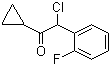 结构式 CAS# 178688-43-2, 2-氯-1-环丙基-2-(2-氟苯基)乙酮