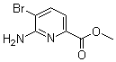 Methyl 6-amino-5-bromopyridine-2-carboxylate molecular structure (CAS 178876-82-9)