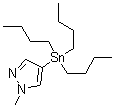 structure of CAS# 179055-21-1, 1-Methyl-4-(tributylstannyl)-1H-pyrazole;(1-Methyl-1H-pyrazol-4-yl)tributylstannane