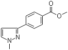 结构式 CAS# 179057-11-5, 4-(1-甲基-1H-吡唑-3-基)苯甲酸甲酯