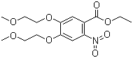 structure of CAS# 179688-26-7, Ethyl 4,5-bis(2-methoxyethoxy)-2-nitrobenzoate ;4,5-Bis(2-methoxyethoxy)-2-nitrobenzoic acid ethyl ester