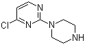 结构式 CAS# 179756-90-2, 4-氯-2-哌嗪-1-基嘧啶