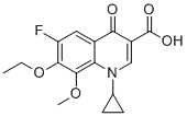 structure of CAS# 1797982-51-4, Moxifloxacin Impurity 16;1-Cyclopropyl-7-ethoxy-6-fluoro-8-methoxy-4-oxo-1,4-dihydroquinoline-3-carboxylic acid