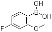 结构式 CAS# 179899-07-1, 4-氟-2-甲氧基苯硼酸