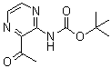 结构式 CAS# 1799412-29-5, (3-乙酰基吡嗪-2-基)氨基甲酸叔丁酯