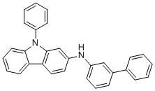 9-phenyl-N-(3-phenylphenyl)carbazol-2-amine molecular structure (CAS 1807712-44-2)