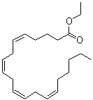 结构式 CAS# 1808-26-0, 花生四烯酸乙酯