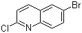 结构式 CAS# 1810-71-5, 6-溴-2-氯喹啉