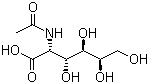 结构式 CAS# 1811-31-0, N-乙酰-D-半乳糖胺; N-乙酰基-D-氨基半乳糖; 2-乙酰氨基-D-半乳糖; 2-乙酰胺基-2-脱氧-D-半乳糖
