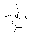 Chloromethyltriisopropoxysilane molecular structure (CAS 18162-82-8)