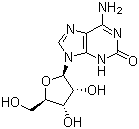 structure of CAS# 1818-71-9, Isoguanosine;Crotonoside;6-amino-9-[(2R,3R,4S,5R)-3,4-dihydroxy-5-(hydroxymethyl)oxolan-2-yl]-1H-purin-2-one