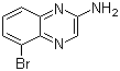 结构式 CAS# 181871-83-0, 5-溴喹喔啉-2-胺