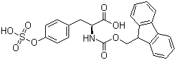 structure of CAS# 181952-24-9, Fmoc-Tyr(SO3H)-OH;N-[(9H-Fluoren-9-ylmethoxy)carbonyl]-O-(hydroxysulfonyl)-L-tyrosine