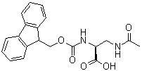 3-(Acetylamino)-N-[(9H-fluoren-9-ylmethoxy)carbonyl]-L-alanine molecular structure (CAS 181952-29-4)