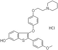 Arzoxifene hydrochloride molecular structure (CAS 182133-27-3)