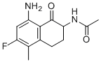 structure of CAS# 182182-31-6, Exatecan Intermediate 2;N-(8-Amino-6-fluoro-5-methyl-1-oxo-1,2,3,4-tetrahydronaphthalen-2-yl)acetamide