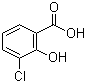 structure of CAS# 1829-32-9, 3-Chlorosalicylic acid