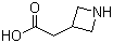 Azetidin-3-ylacetic acid molecular structure (CAS 183062-92-2)