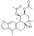 结构式 CAS# 18326-06-2, 2-乙酰氧基-3-去乙酰氧基云实素 E
